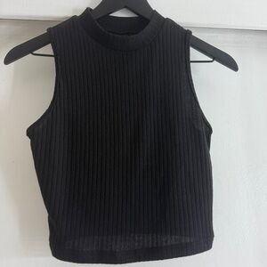 2/$15 SHEIN Black Ribbed Tank Top